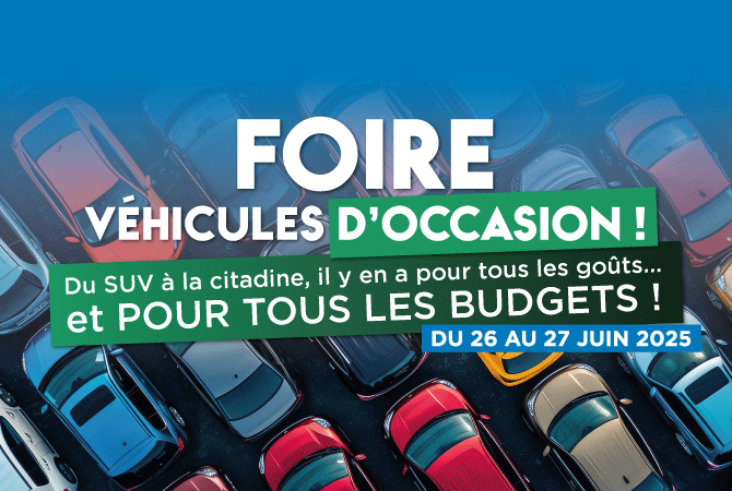 Foire véhicules d'occasion